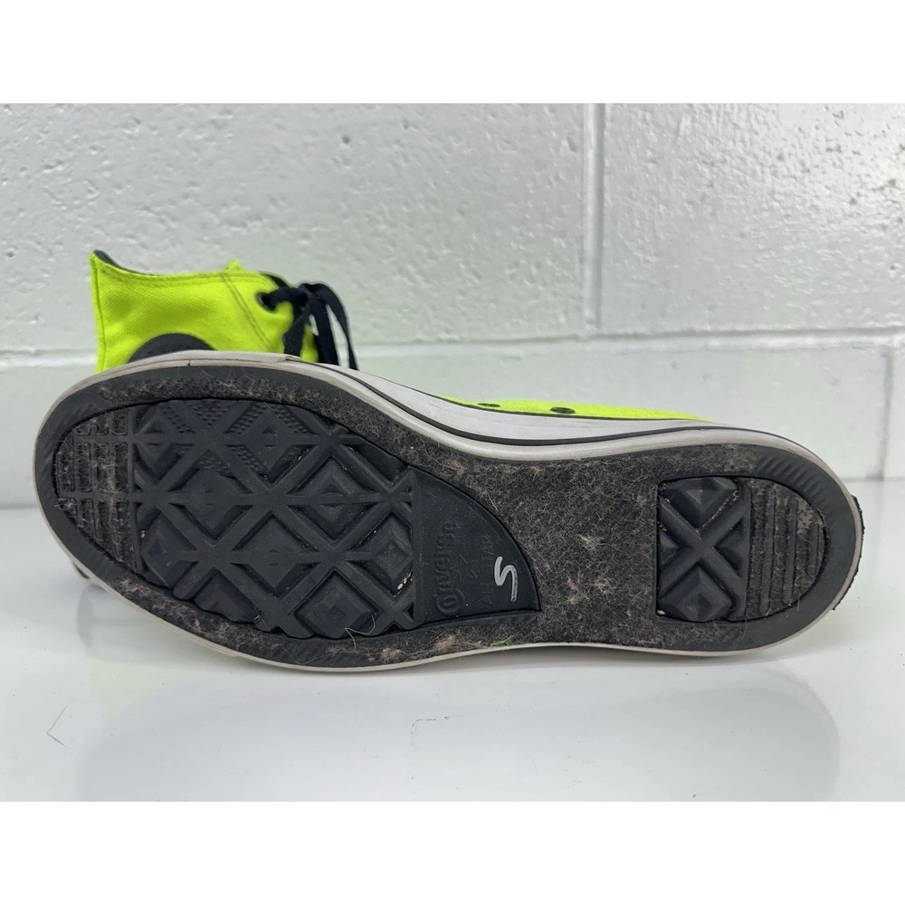 Converse High-Top Sneakers Neon Green‎ and Black Men's Size 7 - Picture 6 of 9